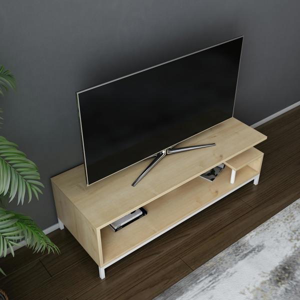 Decorotika Reilly Modern Tv Stand TV Cabinet for TV's up to 55"