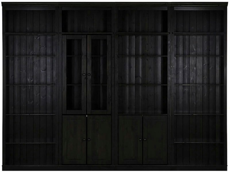 Dorel Home Anita Wall Unit 5 honey lacquer