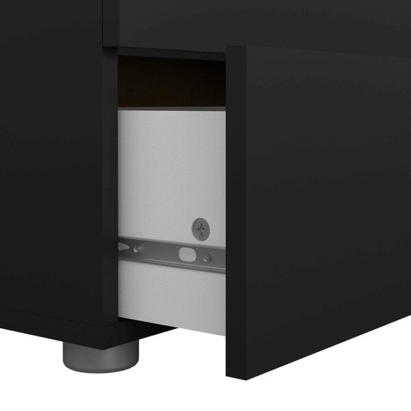 Wyld Haus Daejeon Black Wooden Chest 5 Drawers