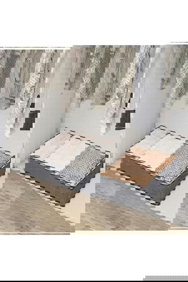 Living and Home 2pcs Fabric Clothes Quilt Storage Box with Handles Organizer