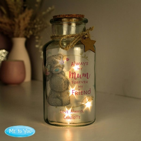 Personalised Memento Company Personalised Me To You Forever My Friend LED Glass Jar