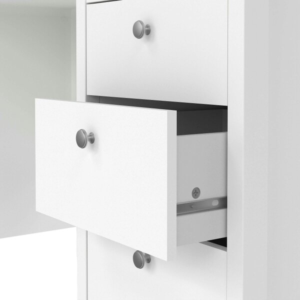 Wyld Haus Gossmere White Office Desk 3 Drawers