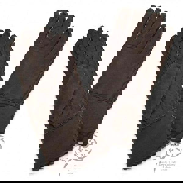 Eastern Counties Leather Womens Cuffed Sheepskin Gloves - Coffee