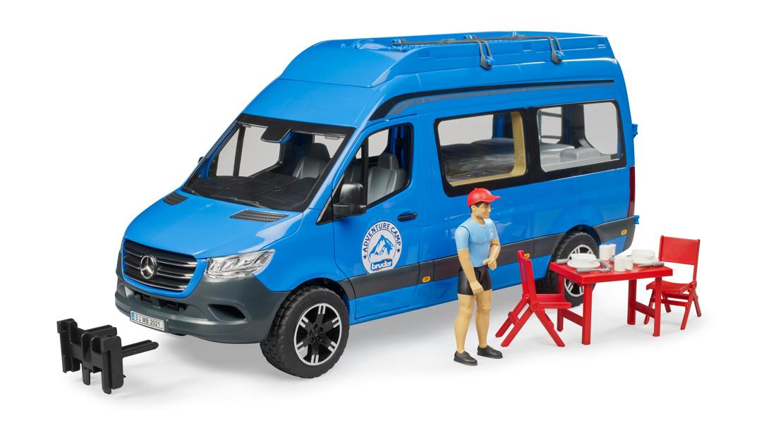 Bruder MB Sprinter Camper with driver Delivery Vehicle Playset