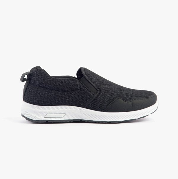 Dr Keller CRAIG Mens Wide-Fit Trainers Black