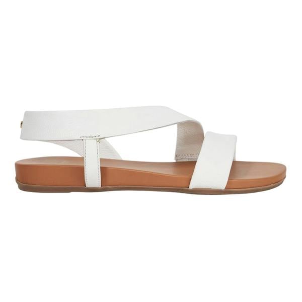 Dune London Womens/Ladies Lucina Leather Flat Sandals - White - 