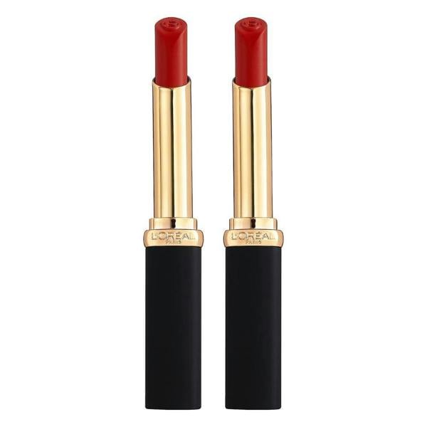 2 x L'Oreal Color Riche Intense Volume Matte Lipstick - 346 Le Rouge Determination
