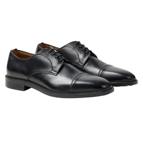 Boss Mens Lisbon Leather Derby Shoes - Black