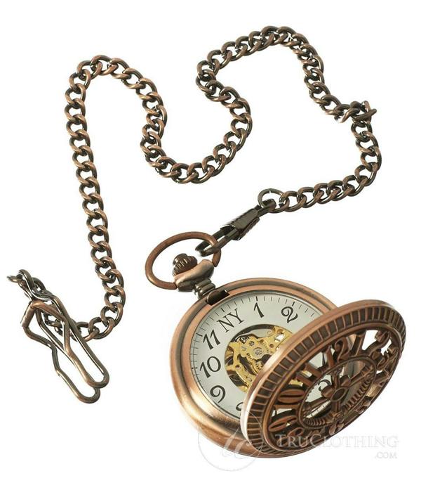 TruClothing Automatic  Pocket Watch Mechanical Peaky Blinders Vintage Double Hunter