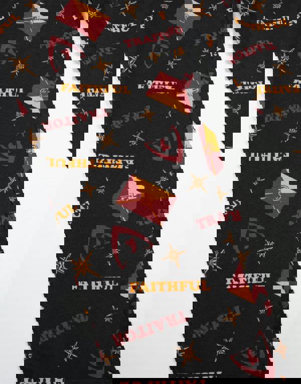 The Traitors Mens Black Logo Short Sleeve Long Leg Pyjama Set