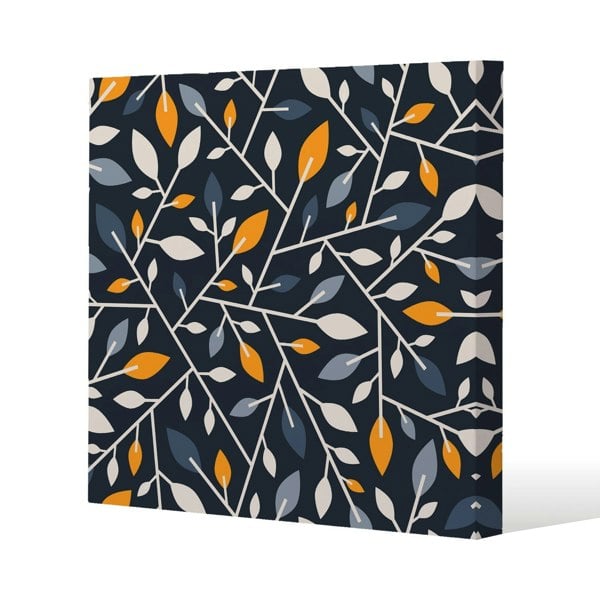 Benjamin Tate Design geometric abstract Slim Style Canvas Print  60x60cm , 15mm Slim Real wood.