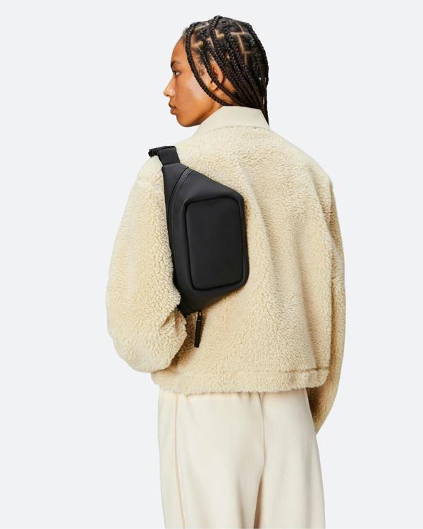 Rains Bum Bag Mini - 01 Black - CHO - Designer Unisex Bags