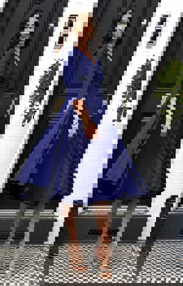 Alie Street London Annie Dress Petite - Eclipse Blue