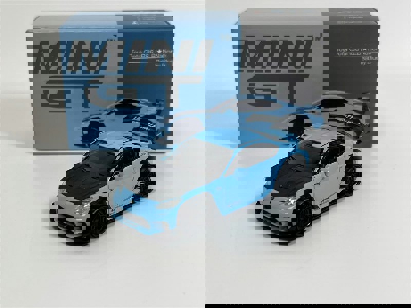 Mini GT Toyota GR86 LB Nation Baby Blue LHD 1:64 Scale Mini GT MGT00873L