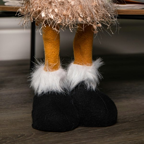 Samuel Alexander 46cm Battery Operated Light up Standing Christmas Reindeer Gonk with Warm White LEDs