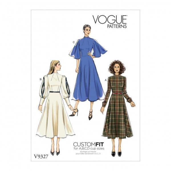 Vogue Sewing Pattern 9327, Dresses for Women, A5 (6-8-10-12-14) - Easy