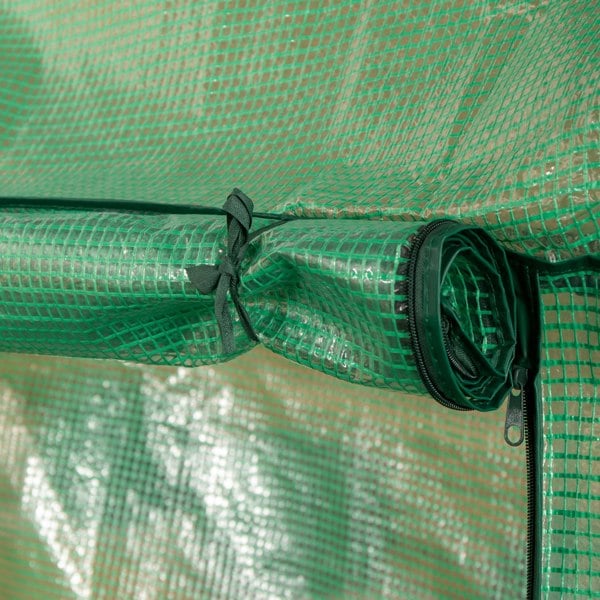 Samuel Alexander 1.5m x 1m Outdoor Greenhouse for Plants with Steel Frame and Protective PE Cover