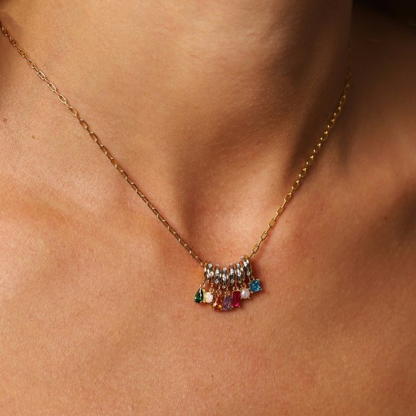 Gold Trip April Birthstone Necklace