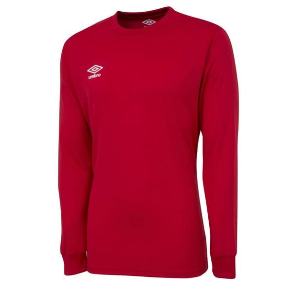 Umbro Childrens/Kids Club Long-Sleeved Jersey - Vermillion - 