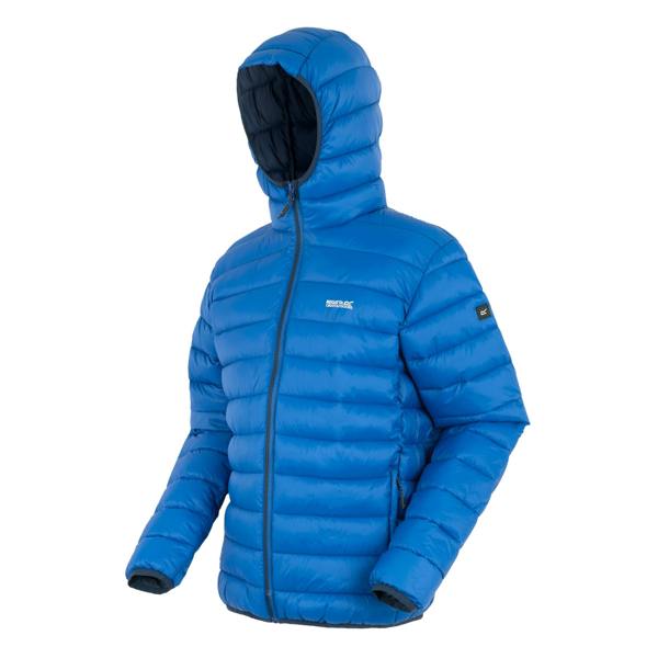 Regatta Mens Marizion Baffled Hooded Padded Jacket - Blue - 