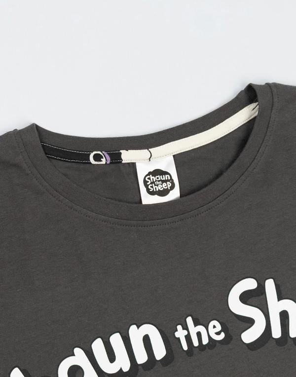 Shaun The Sheep Womens Grey Character Short Sleeve Long Leg Pyjama Set