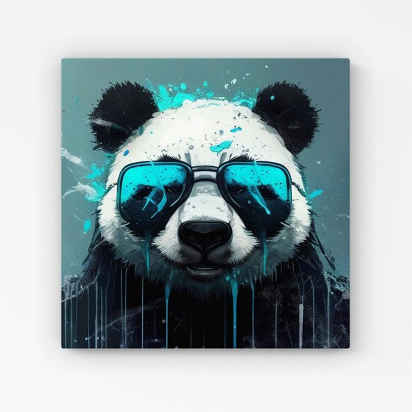 Warren Reed Panda With Blue Glasses Splashart Canvas