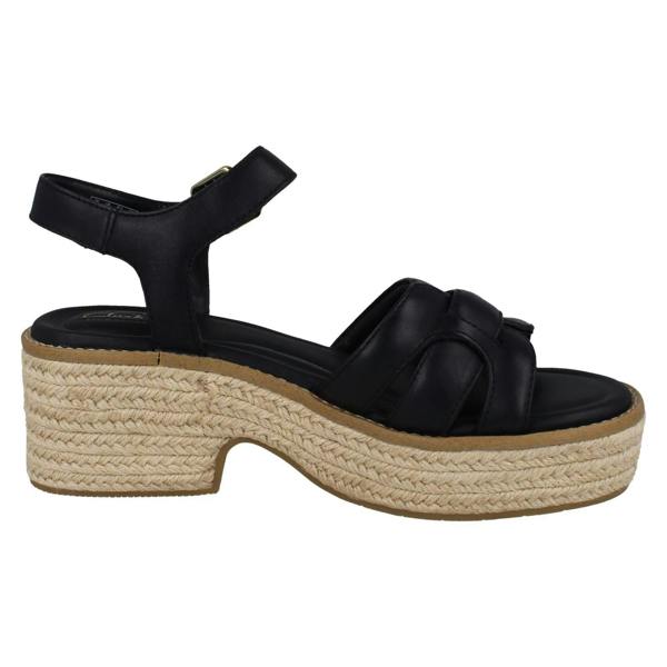 Clarks Ladies Clarks Platform Wedge Sandals Coledale Strap