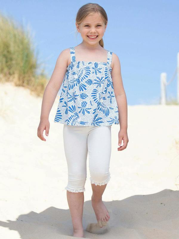 Kite Girls Organic Together Pedal Pushers Off-White