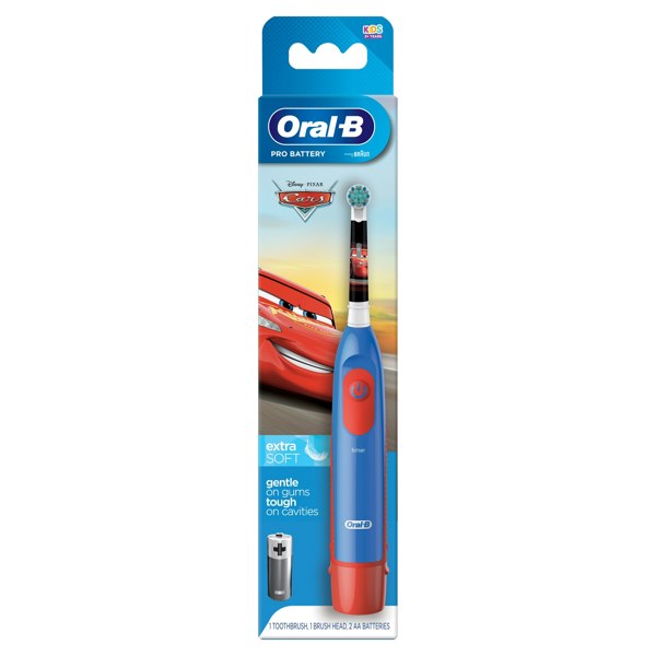 Oral-B Pro Battery Powered Toothbrush Featuring Cars Or Princesses Characters