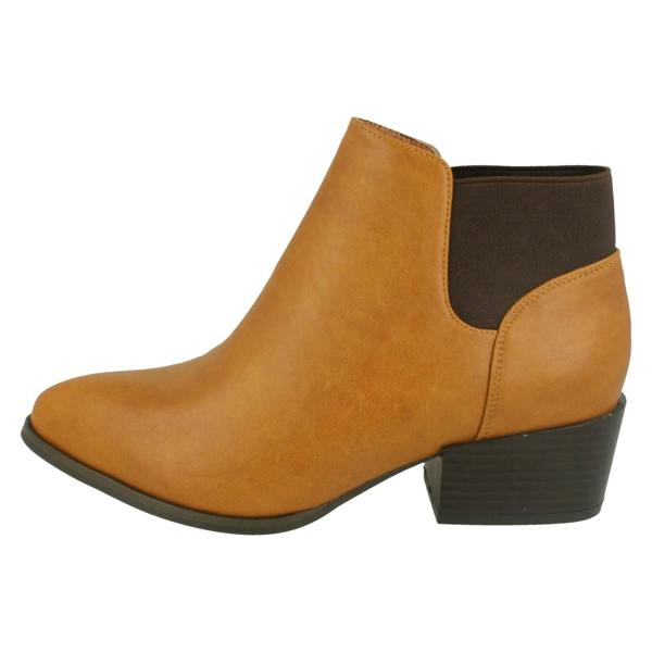 Spot On Ladies Spot On Heeled Ankle Boot