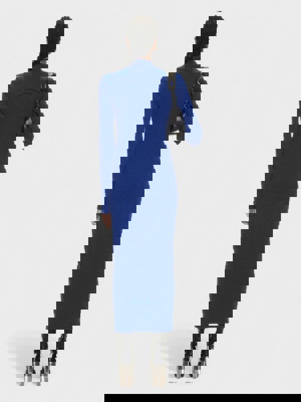 Off - White Off Stamp Rib Round Long Dress Blue - Supplied FashionOff White