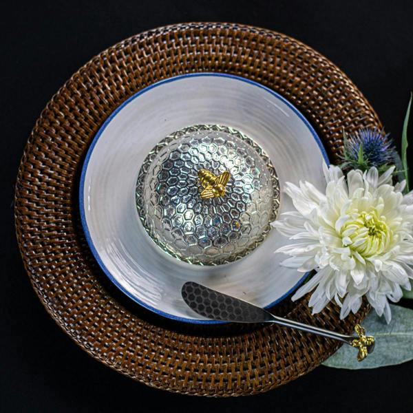 Culinary Concepts Bee Honeycomb Large Butter Dish