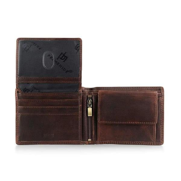 Brown Leather Flip Up Wallet – Soho New York 3