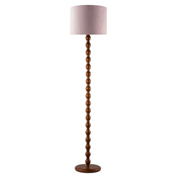 Classic Mahogany Wooden Classic Floor Light Base with Ball Pole Design Image 3