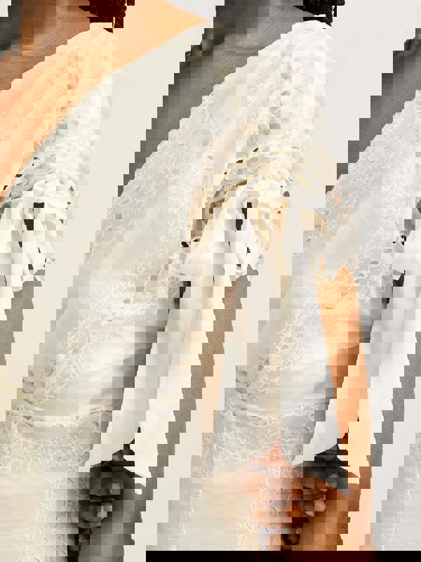 GWD Petula Embroidered White Midi Dress