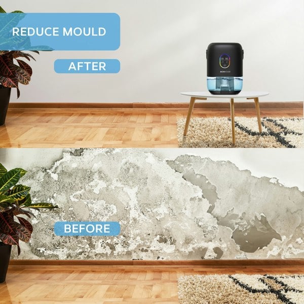 MONHOUSE  1000ml Electric Dehumidifier - Quiet Touch Screen Auto Shut Off