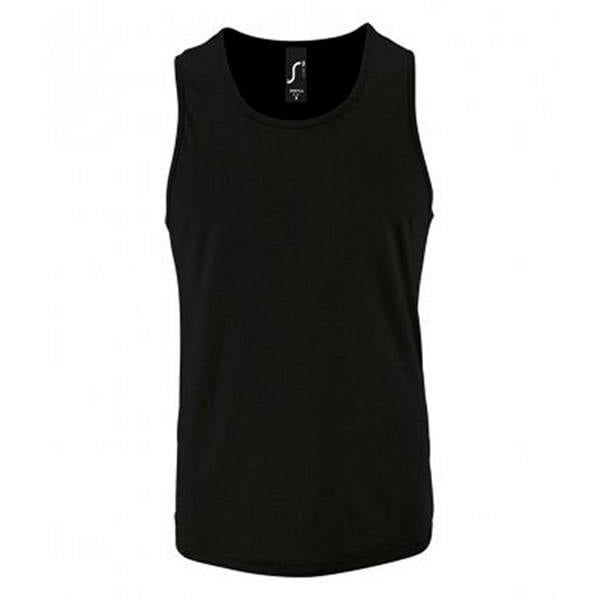 SOLS Mens Performance Tank Top - Black
