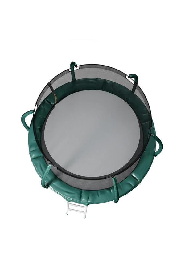 Living and Home 10FT Outdoor Enclosure Trampoline with Ladder,Suitable for Children and Adults, Outdoor Safe Trampoline