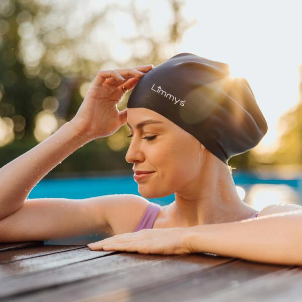 Limmys Premium Long Hair Swim Caps for Women