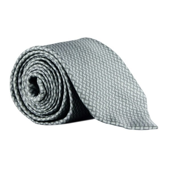 Dunhill tread plate patterned mulberry silk tie