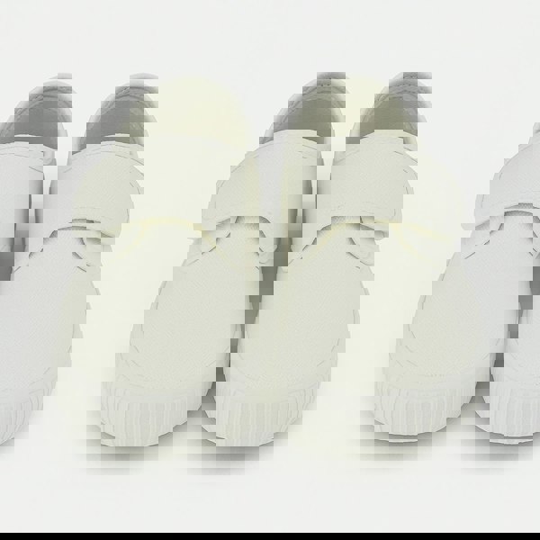 DEK White Canvas Junior Touch Fastening Plimsoll