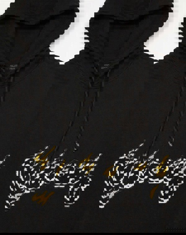 Money Gold Flames Hood Black