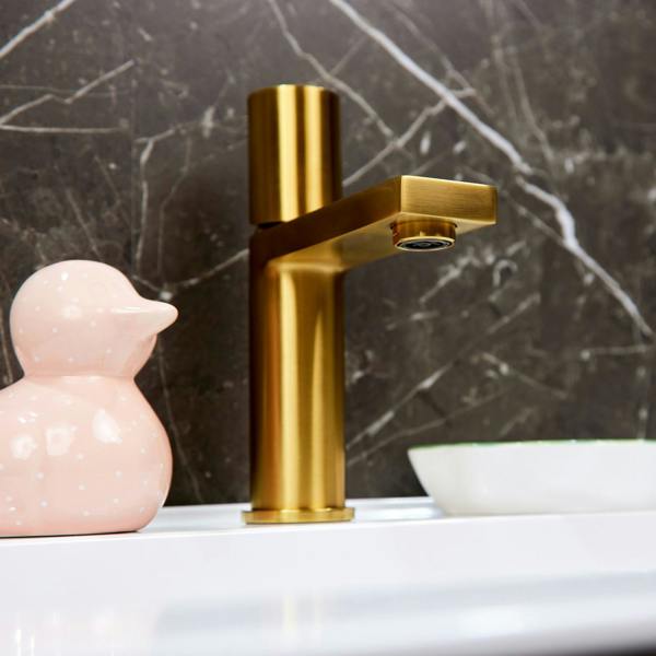 Flode Limingen | Mono Basin Mixer Tap | Brushed Gold