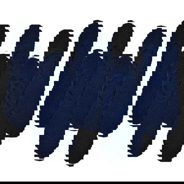 Anyfootwear 5 Pairs Navy Blue Size 10-14 Fashion Socks High Quality Office Sports Business Long Socks Cotton Solid Colors Skateboard Knitted Casual