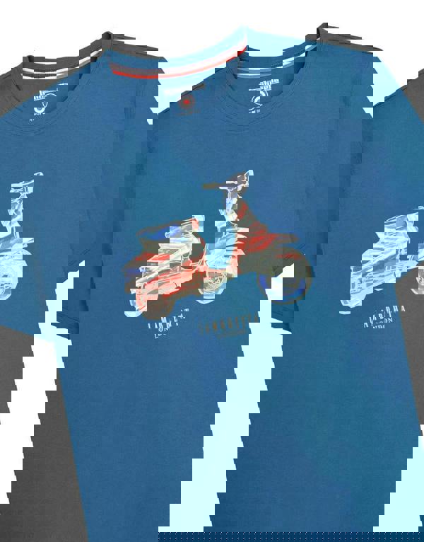 Lambretta Mens Classic Carnaby Scooter Mod Ska Casual T-Shirt