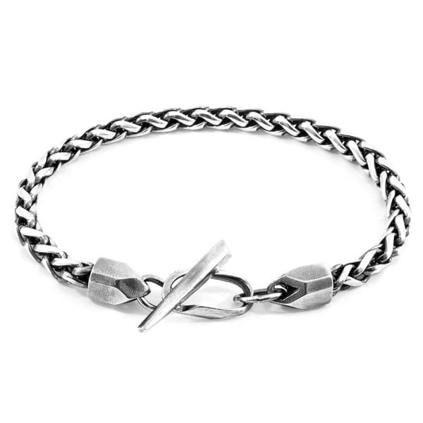 Anchor & Crew Staysail Skipper Silver Chain Bracelet