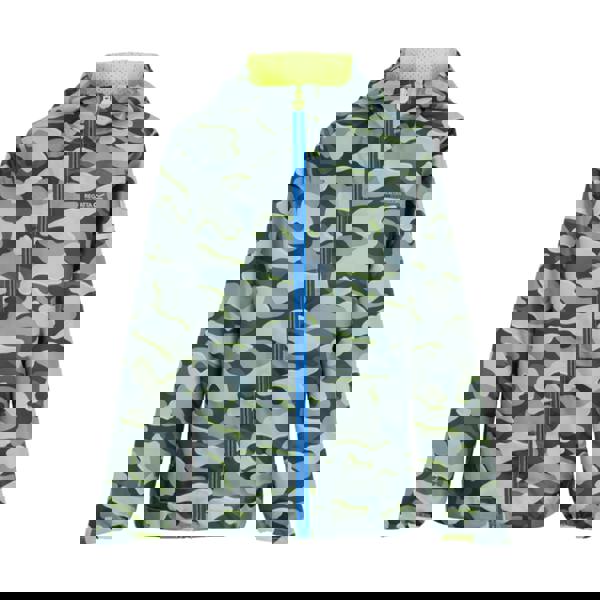 Regatta Childrens/Kids Lever II Camo Waterproof Jacket - Dark Storm - 