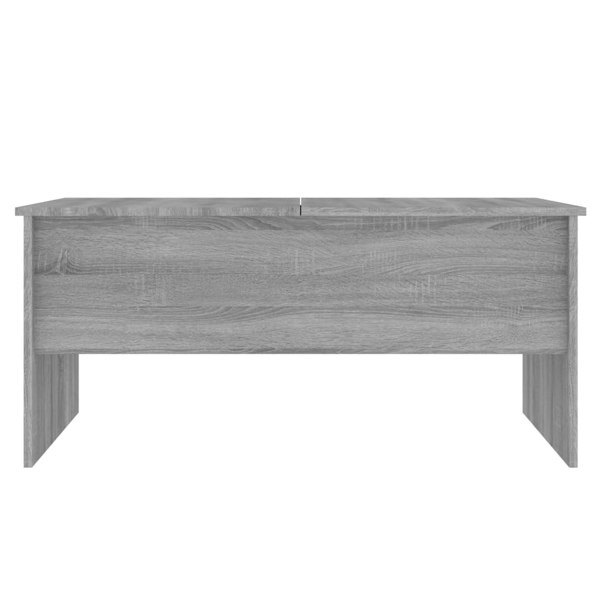 Berkfield Coffee Table Grey Sonoma 102x50.5x46.5 cm Engineered Wood
