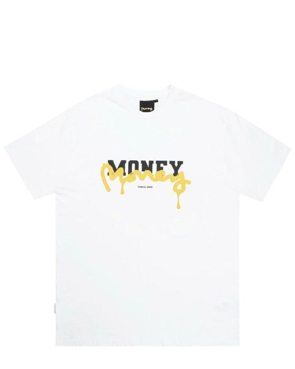 Money Defaced Ape Tee - White