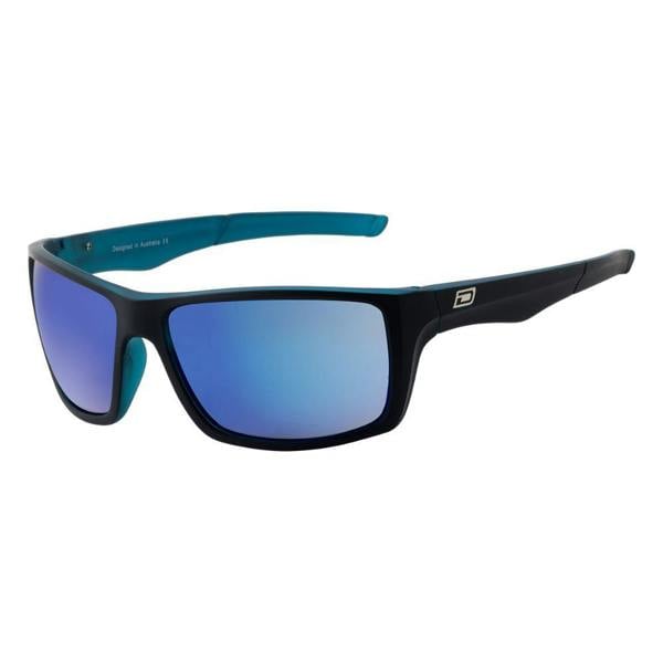 Dirty Dog PRIMP - Satin Black/Crystal Blue with Blue Fusion Mirror Lens